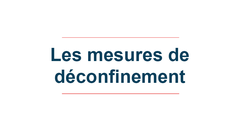 Les mesures de déconfinement