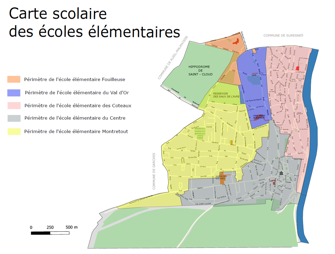 Carte scolaire élémentaire