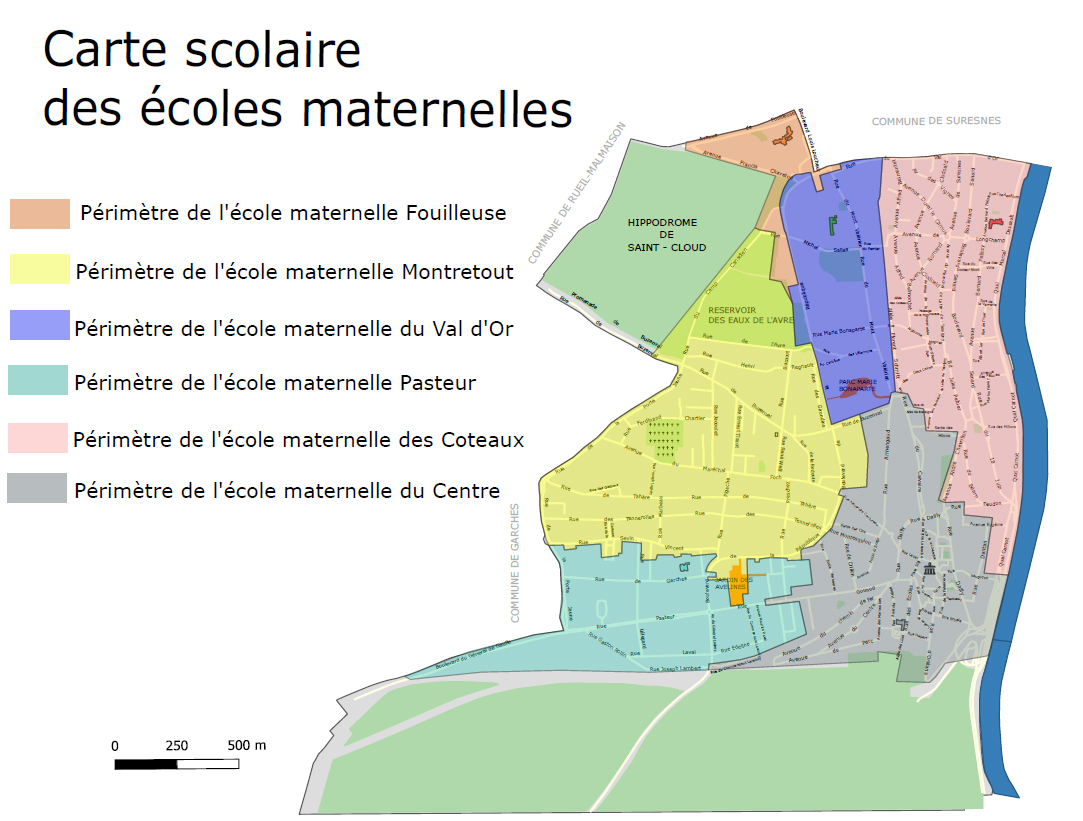 Carte scolaire maternelle