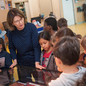 Les enfants lors des journées européennes du patrimoine