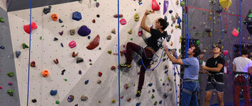 Inauguration mur d'escalade